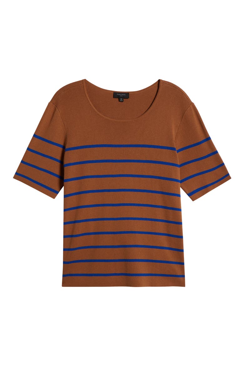 Stripe Sweater, Alternate, color, CAMEL NEW ROYAL