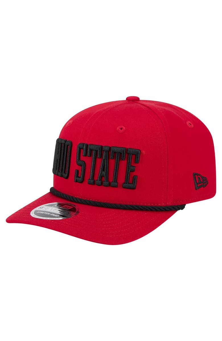 New Era Men's New Era  Red Ohio State Buckeyes 9SEVENTY Stretch-Snap Adjustable Hat, Alternate, color, 