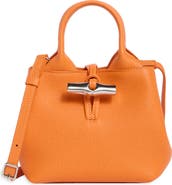 Longchamp Extra Small Roseau Leather Crossbody Bag