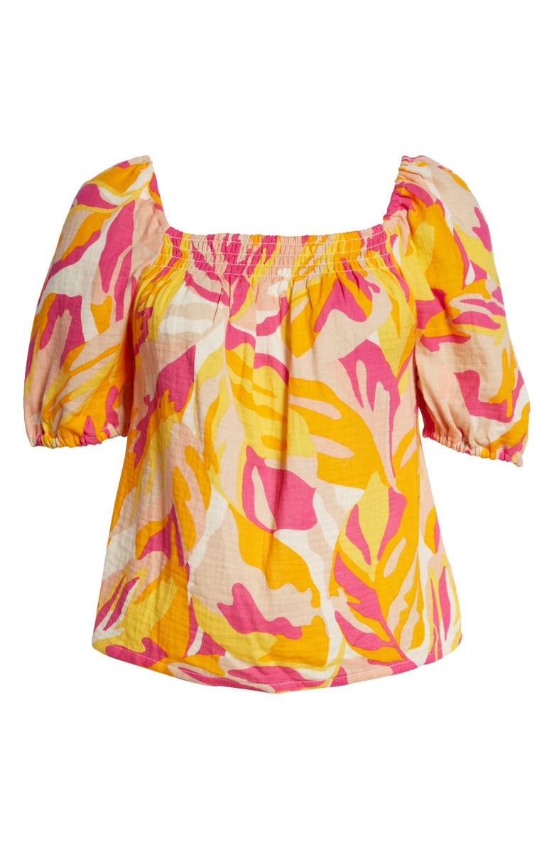 Sanctuary Real Love Puff Sleeve Cotton Blouse, Alternate, color,