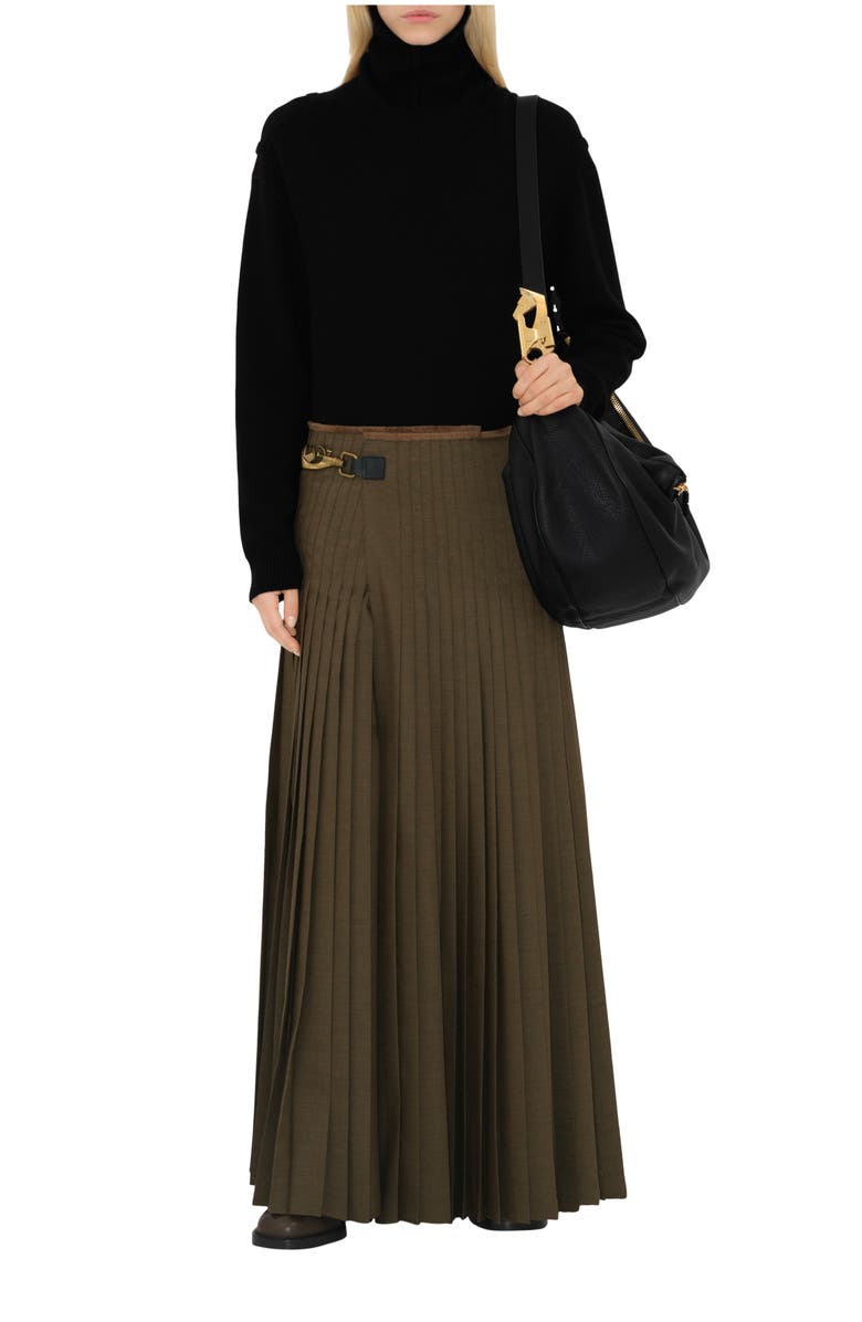 Burberry Wool Mohair Maxi Kilt, Main, color, 
