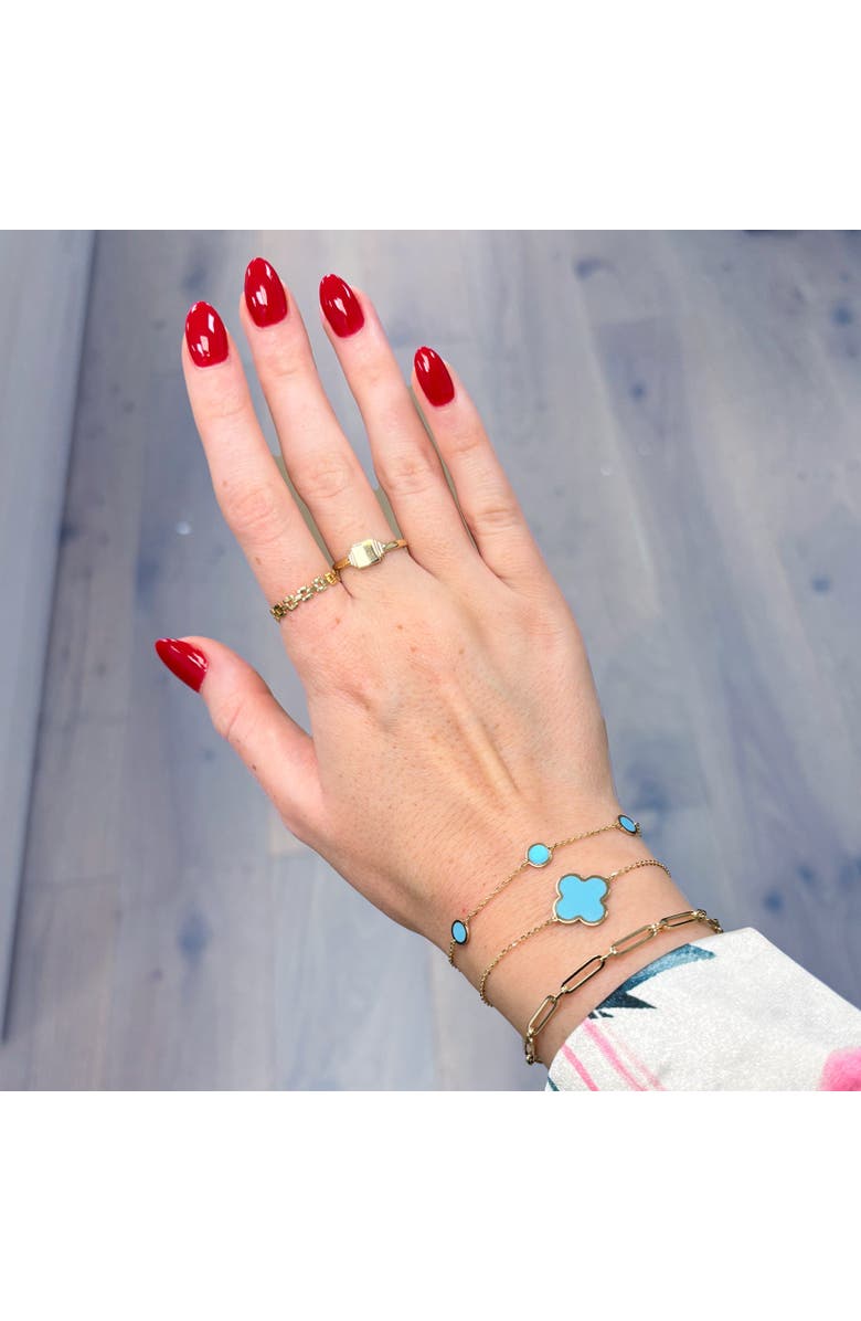 The Lovery Fine Jewelry Square Signet Ring, Alternate, color, Yellow Gold