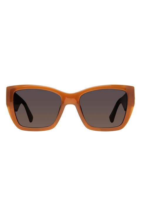 Kensington 54mm Gradient Rectangular Sunglasses