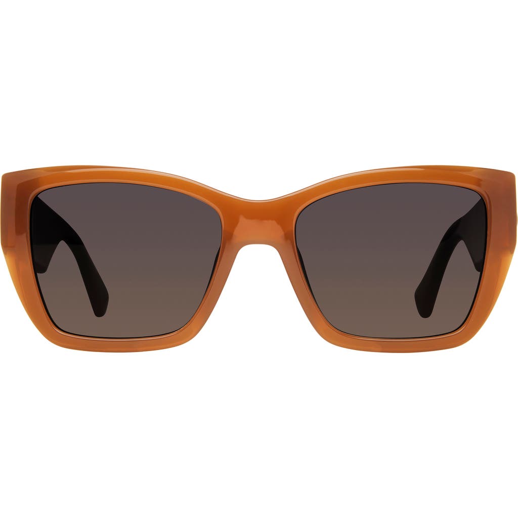 Kurt Geiger London Kensington 54mm Gradient Rectangular Sunglasses In Brown