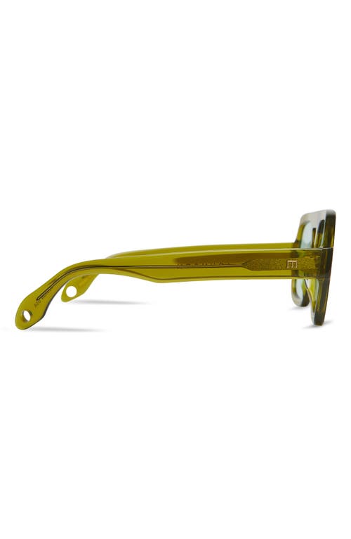 Elisa Johnson Jane 54mm Aviator Sunglasses In Green