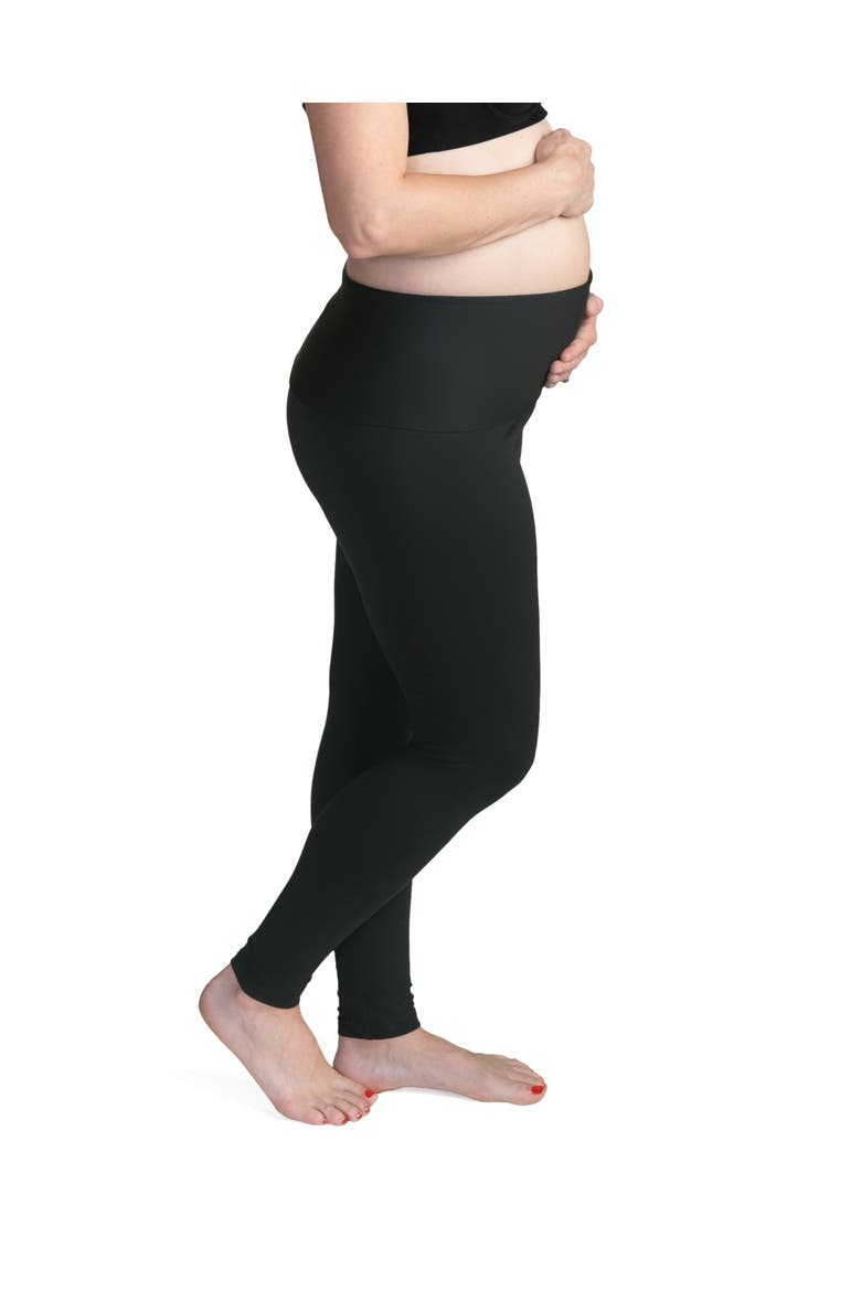 Louisa Maternity & Postpartum Legging, Alternate, color, BLACK