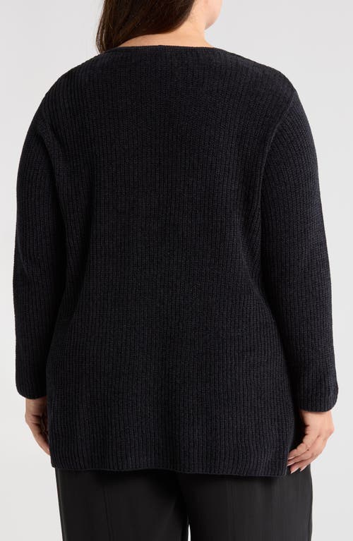Eileen Fisher V-neck Organic Cotton Chenille Sweater