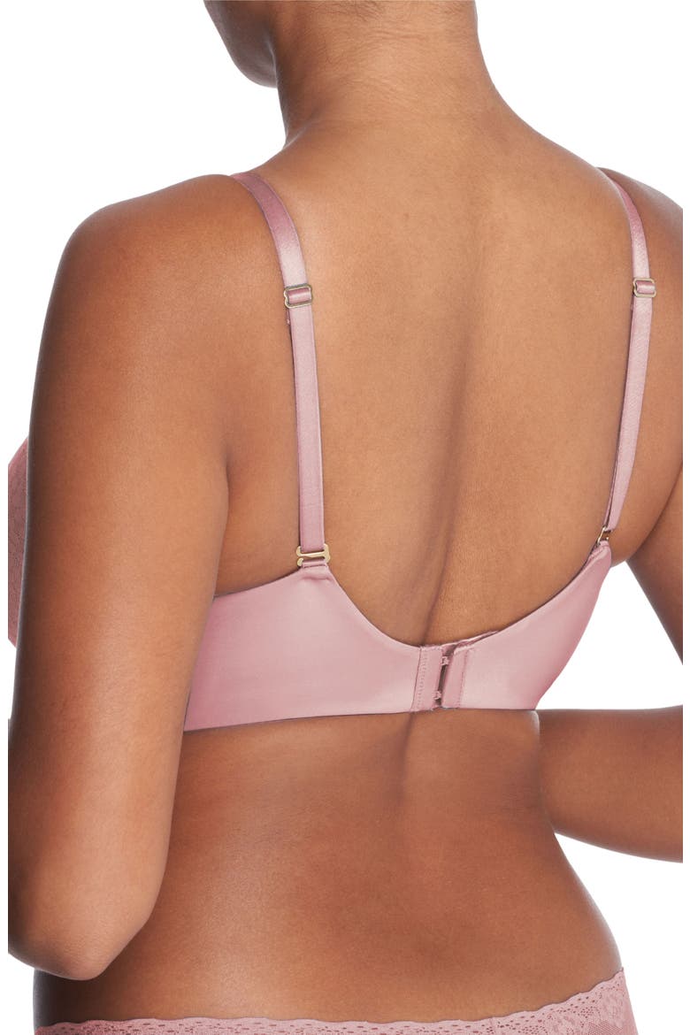 Comfort Evolution Full Fit Memory Foam Covertible Bra, Alternate, color, Ash Rose