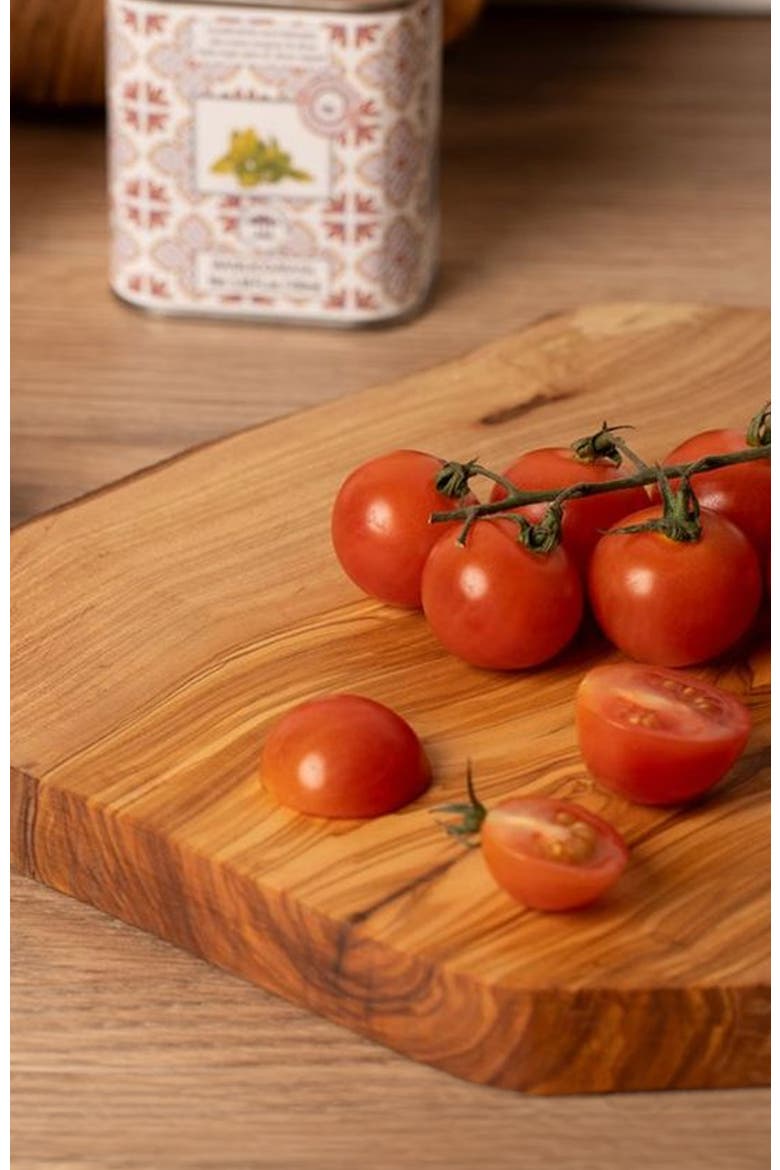 Italian Olivewood Charcuterie Board - Rope Handle, Alternate, color, Brown