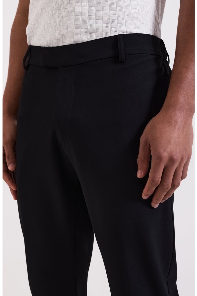 Aster Tailored Stretch Slim Leg Trousers, Alternate, color, Black