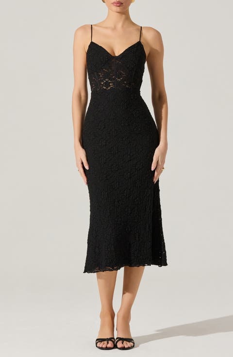 Floral Lace Knit Dress
