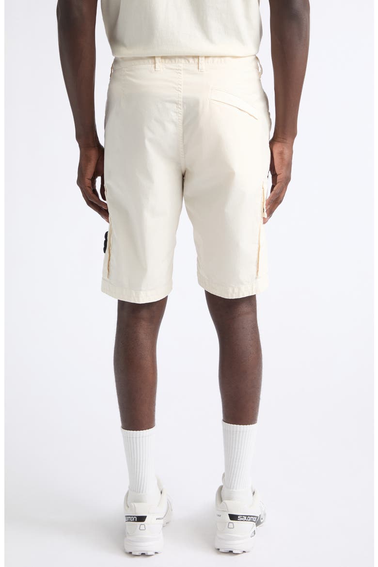 Stretch Organic Cotton Twill Cargo Shorts, Alternate, color, V0093 IVORY