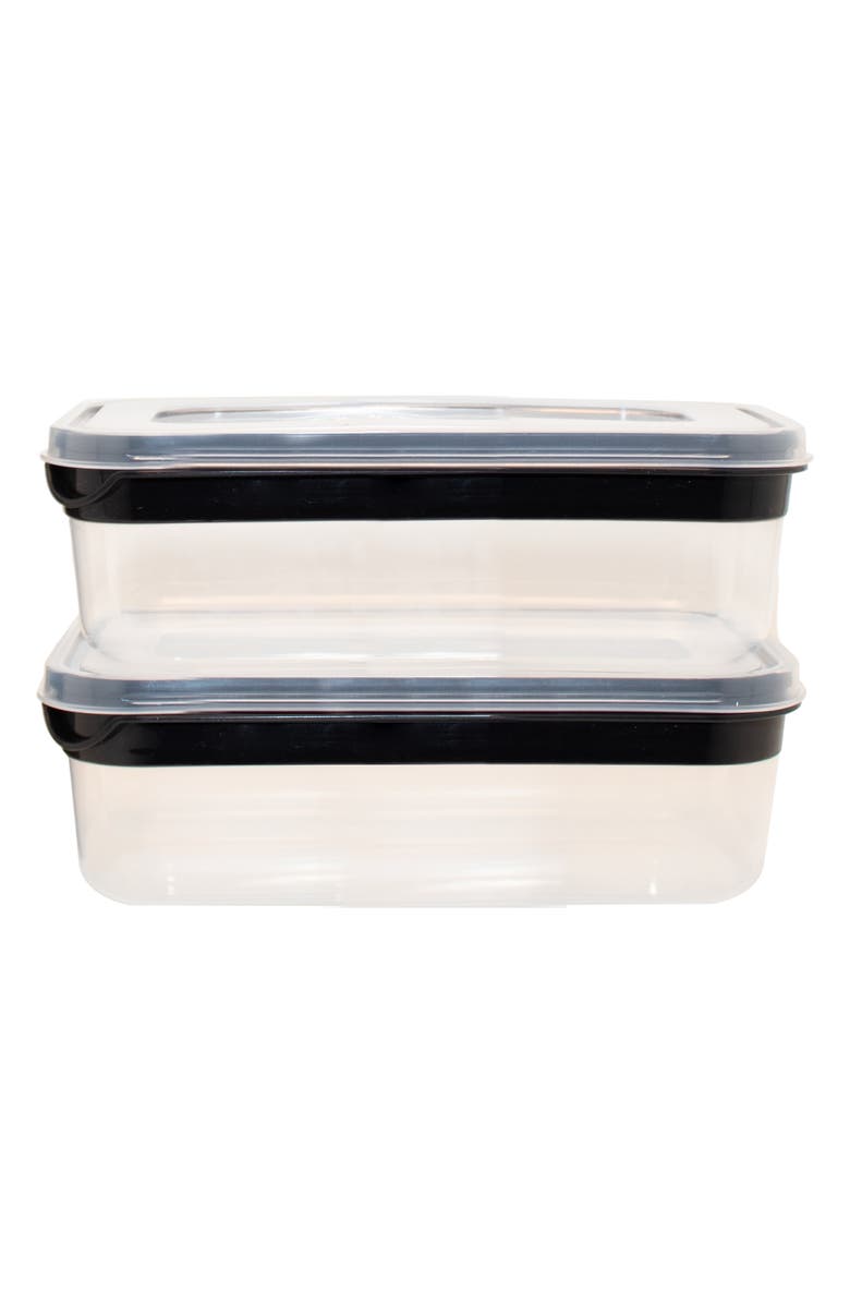 Silver One International 7-Piece Lunch Tote Set, Alternate, color, Black