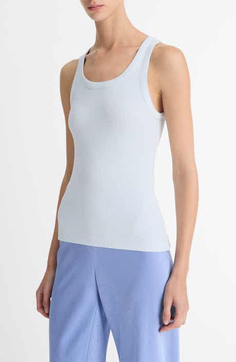 Vince Scoop Neck Rib Tank