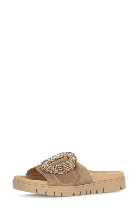 Lug Sole Slide Sandal (Women)