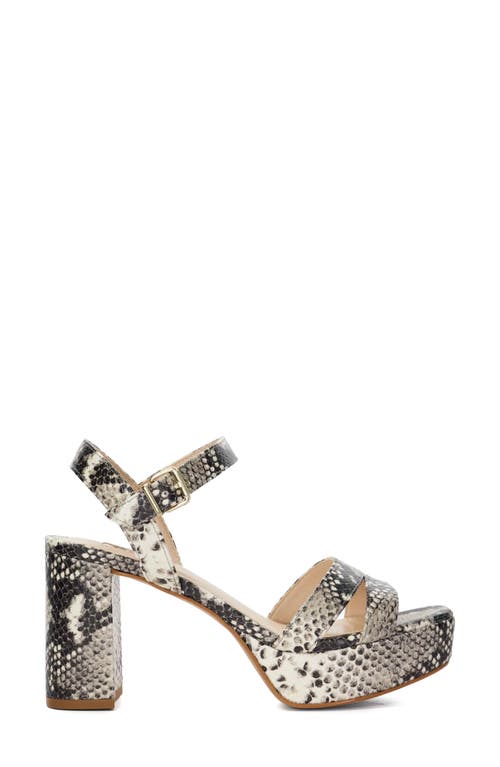 Dune London Molten Platform Sandal In Brown