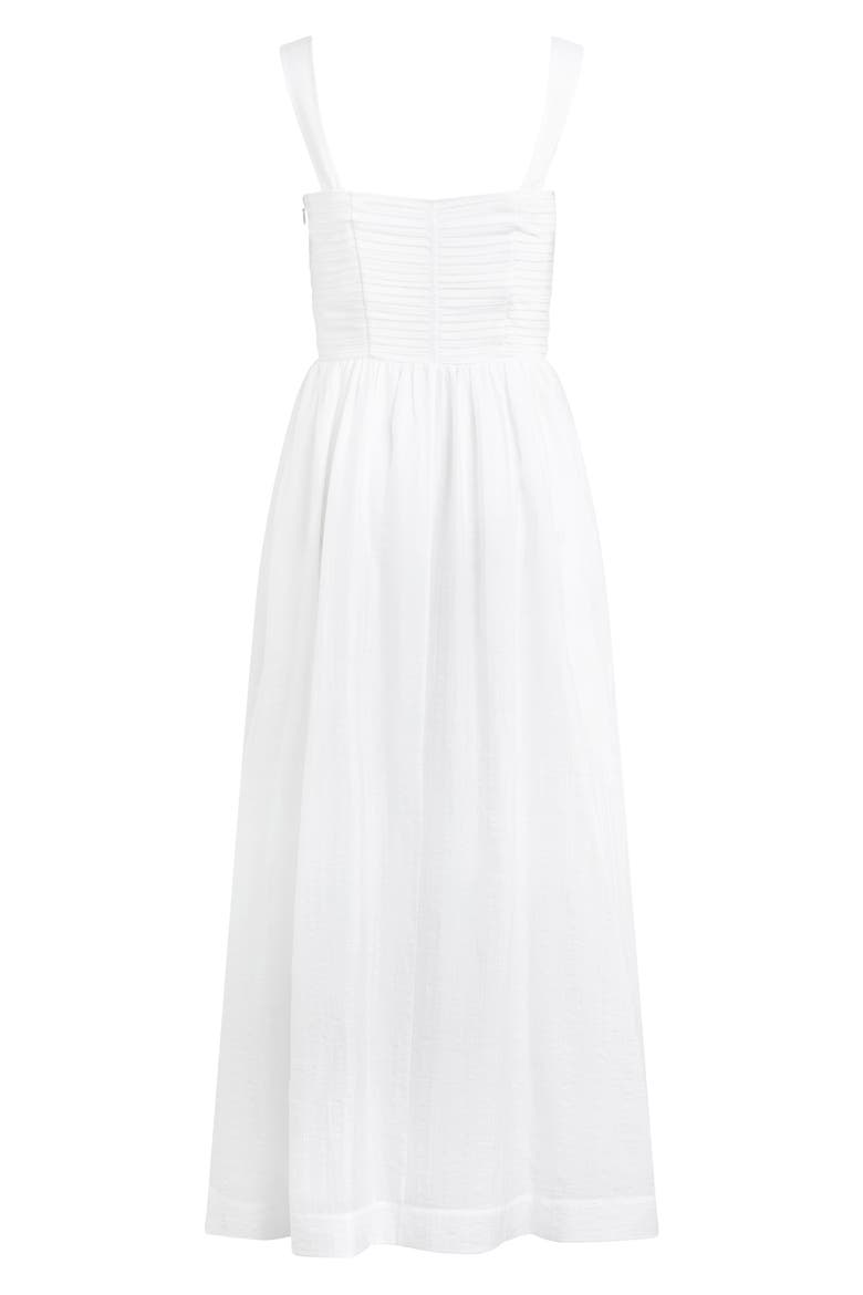 The Pretty Pintuck Sleeveless Maxi Dress, Alternate, color, WHITE