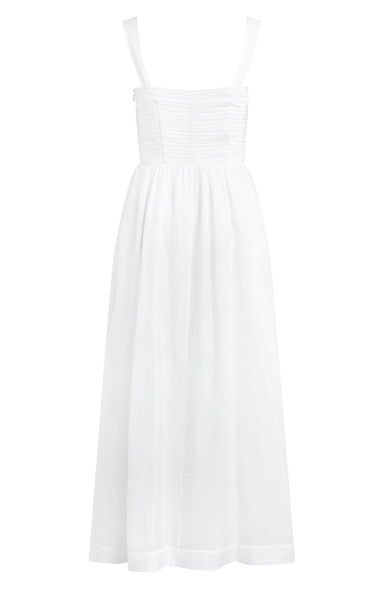 Favorite Daughter The Pretty Pintuck Sleeveless Maxi Dress, Alternate, color, White
