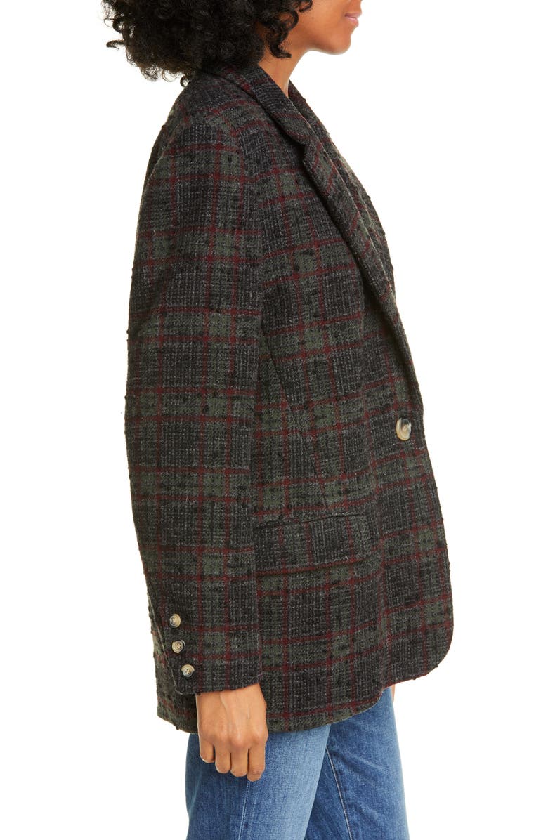 Isabel Marant Étoile Korix Wool Blend Jacket, Alternate, color, 