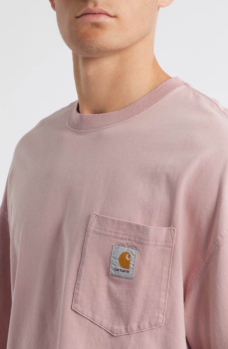 Carhartt Work In Progress Hudson Pocket T-Shirt, Alternate, color, Daphne (Chalk Wash)