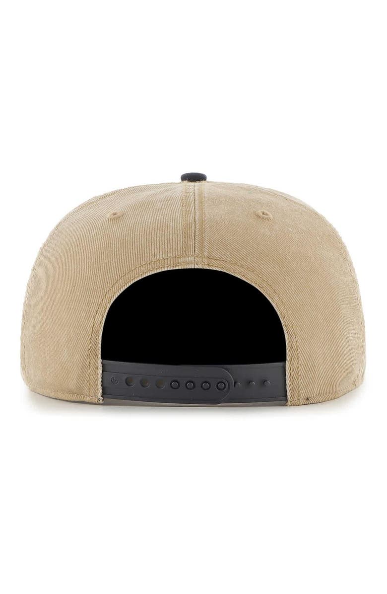 '47 Men's '47 Khaki/Navy Memphis Grizzlies Chilmark Captain Snapback Hat, Alternate, color, Khaki