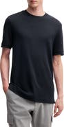 BOSS Tesar Waffle Texture Cotton & Silk T-Shirt