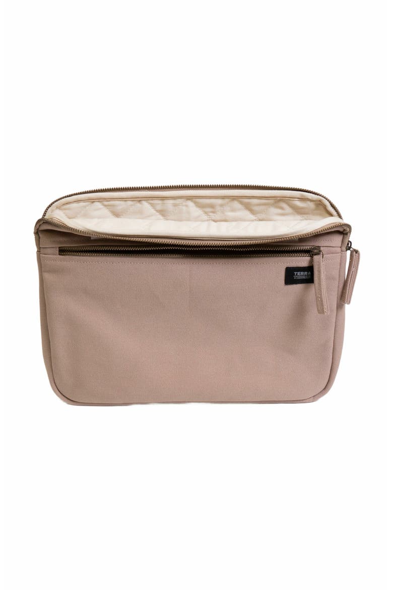 13-Inch Organic Cotton Laptop Sleeve, Alternate, color, Sand Dune