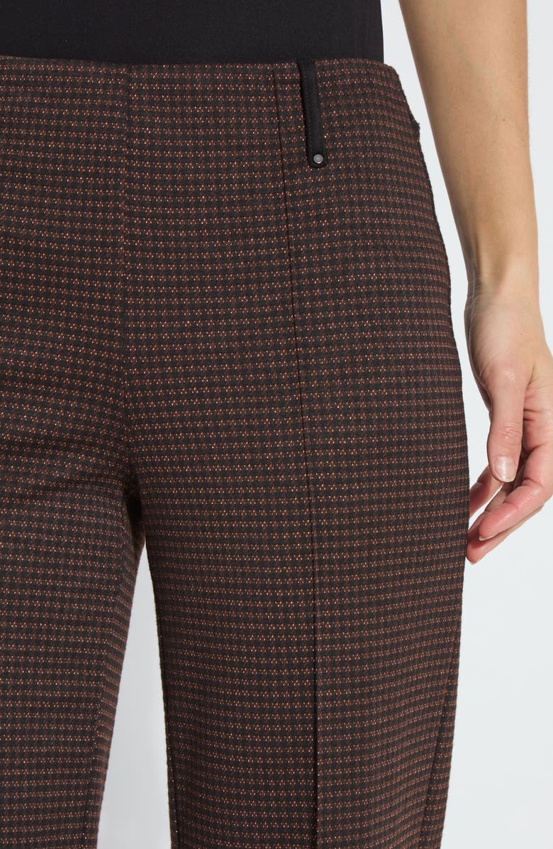 Lysse Livia Check Crop Wide Leg Ponte Pants, Alternate, color, 