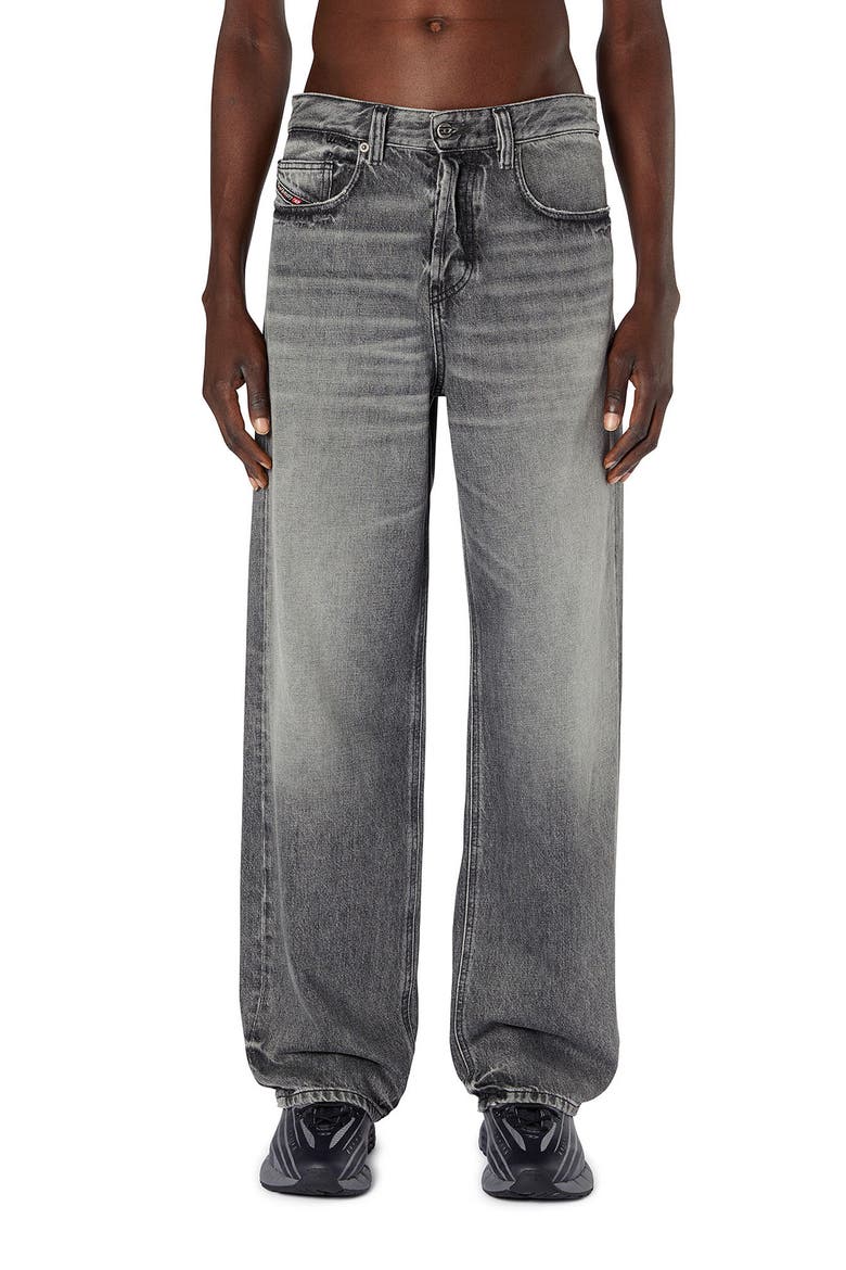 2001 D-Macro Straight Leg Jeans, Main, color, BLACK/ DENI