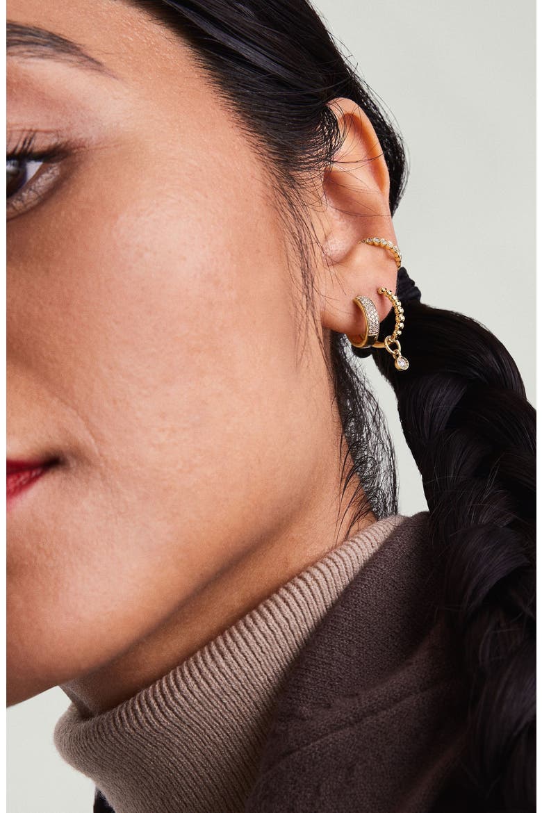 Diamond Ear Cuff, Alternate, color, Yellow Gold