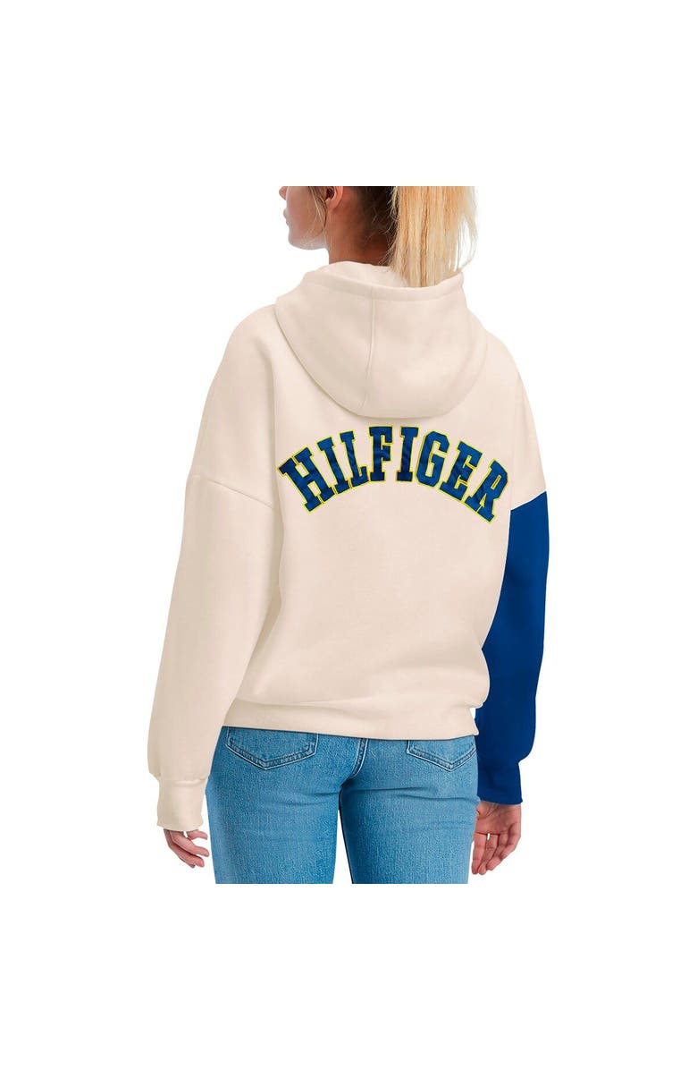 Tommy Hilfiger Women's Tommy Hilfiger Cream/Royal Los Angeles Rams Harriet Pullover Hoodie, Alternate, color, Cream