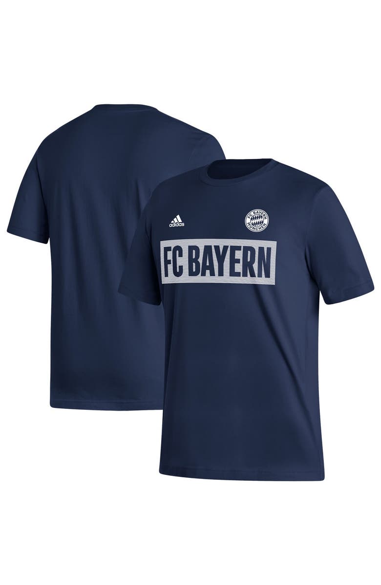 adidas Men's adidas Navy Bayern Munich Culture Bar T-Shirt, Alternate, color, 