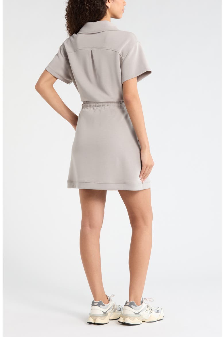 Soft Luxe Knit Quarter Zip Dress, Alternate, color, GREY EARL
