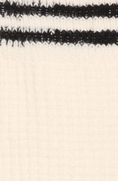 Nordstrom Waffle Texture Cotton Blend Crew Socks In White