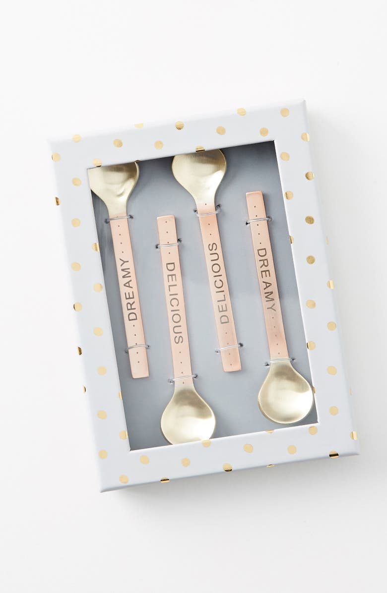 Anthropologie Home Anthropologie Albertina Set of 4 Condiment Spoons, Alternate, color,