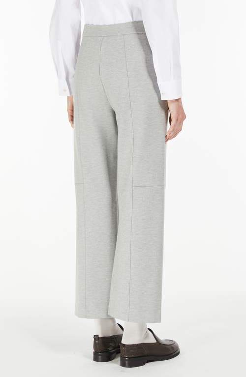 Mm Burano Knit Ankle Pants In Light Grey
