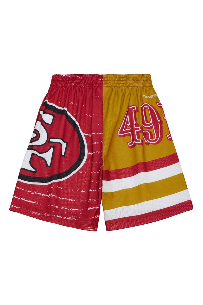 Men's Mitchell & Ness Scarlet San Francisco 49ers Jumbotron 3.0 Shorts, Alternate, color, Scarlet