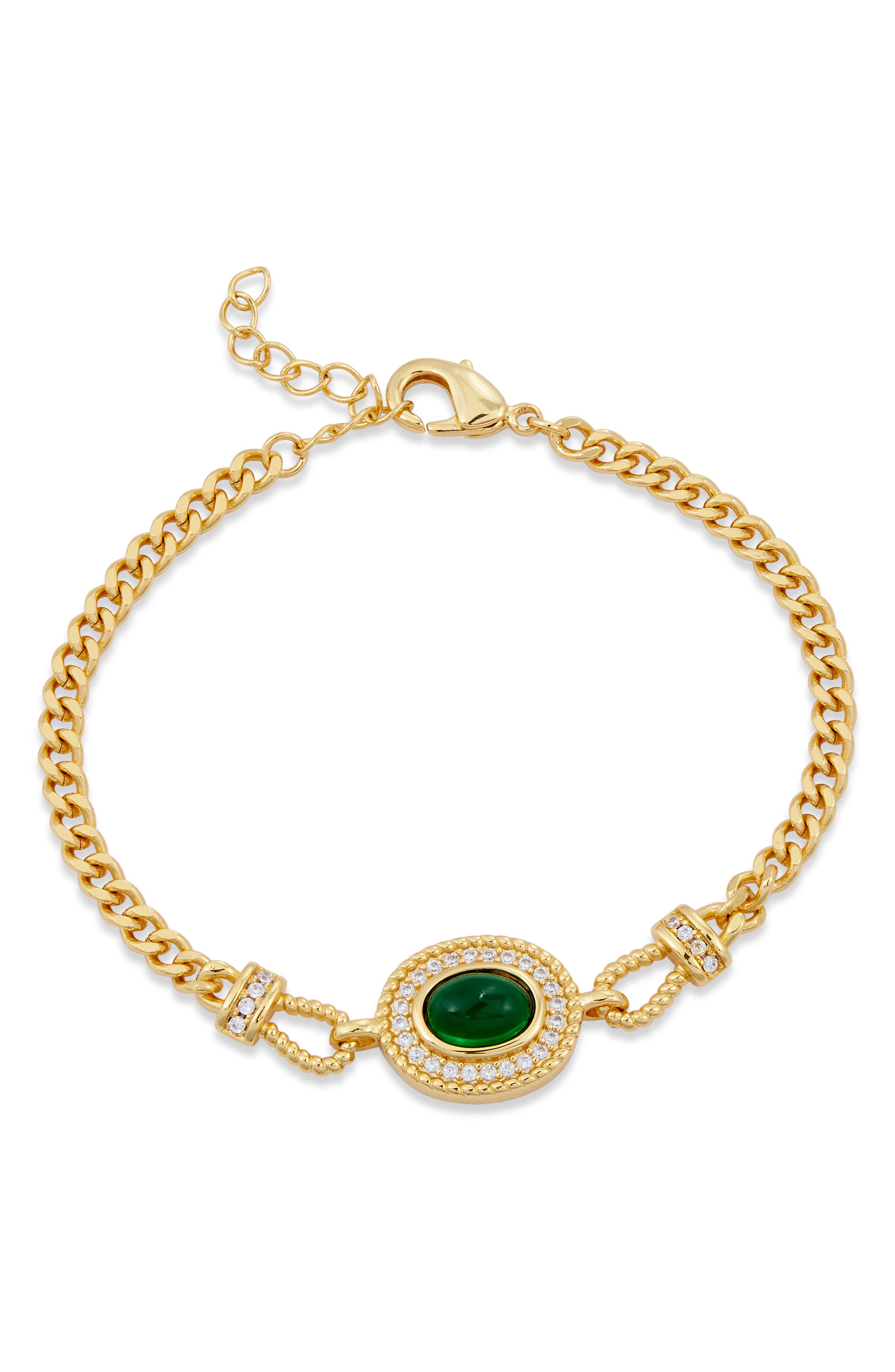 SAVVY CIE JEWELS Lab Created Emerald Bracelet