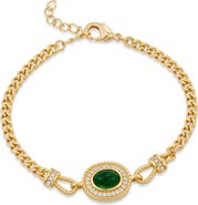SAVVY CIE JEWELS Lab Created Emerald Bracelet