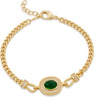 SAVVY CIE JEWELS Lab Created Emerald Bracelet