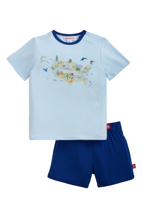 Kids' America the Beautiful Graphic T-Shirt & Shorts Set (Toddler)