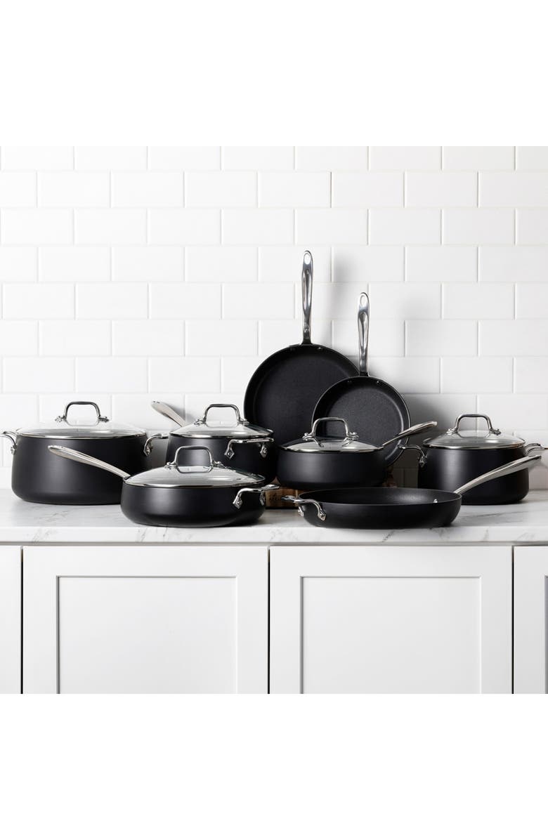 All-Clad HA1 Expert Hard Anodized Nonstick 13-Piece Cookware Set, Alternate, color, Black