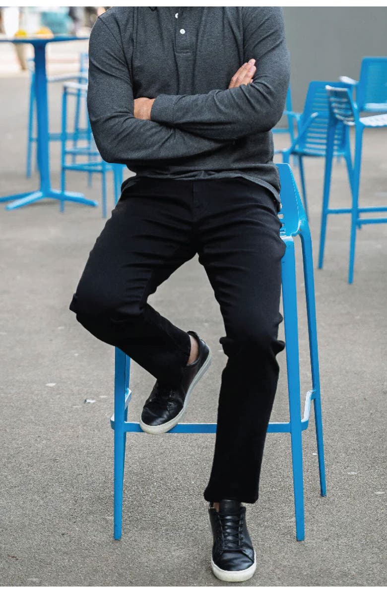 Peter Manning Johnny Stretch Jeans Slim Fit, Alternate, color, Black