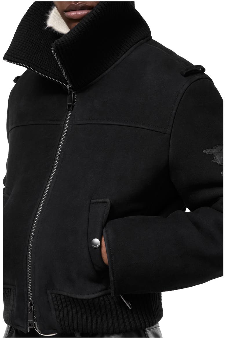 Suede Landport Jacket, Main, color, Black