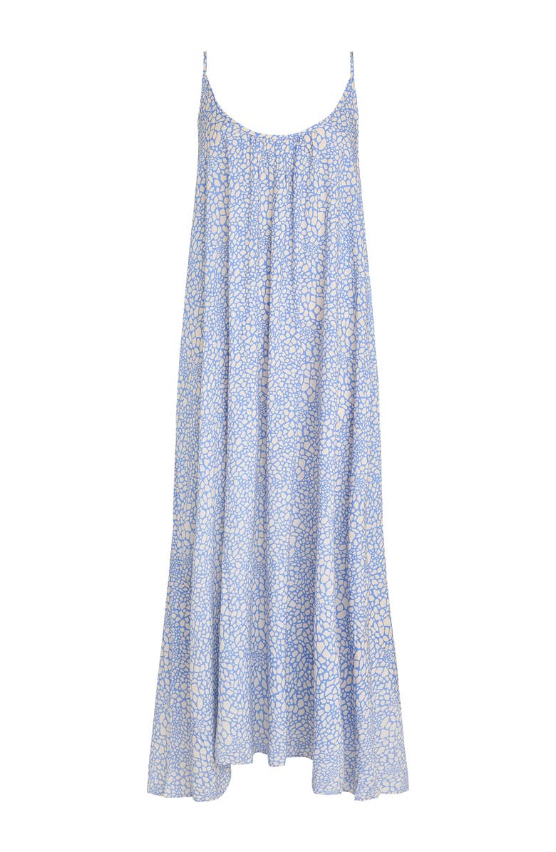 SITANO Malfi Tank Dress Cover-up, Alternate, color, Blue & Cream Animal Print