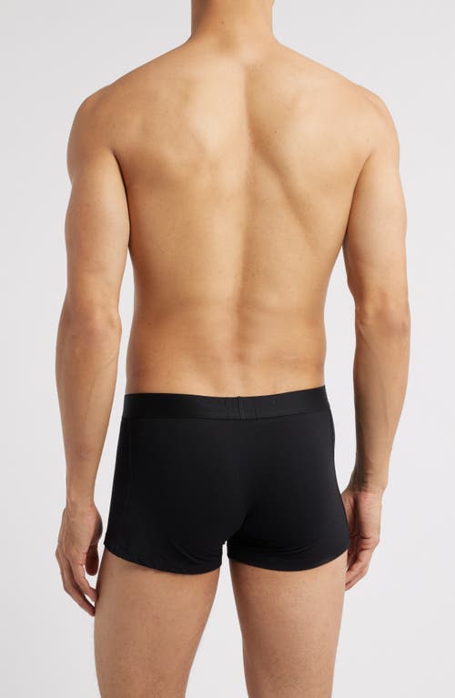 Hugo Boss Boss 3-pack One Stretch Cotton Trunks In Black