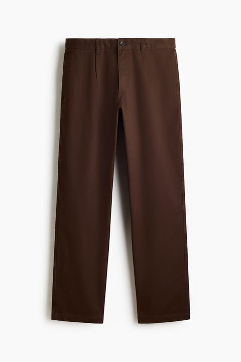 Relaxed Fit Cotton Twill Chinos
