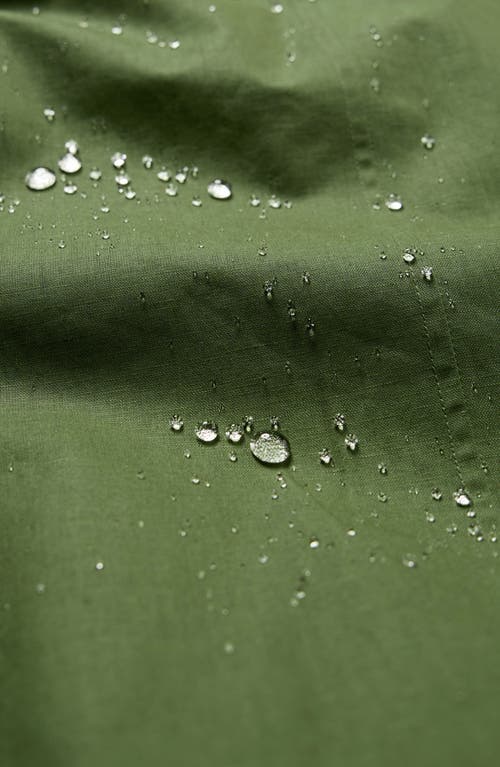 Seasalt Cornwall Seafaring Waterproof Linen & Cotton Hooded Coat In Heath