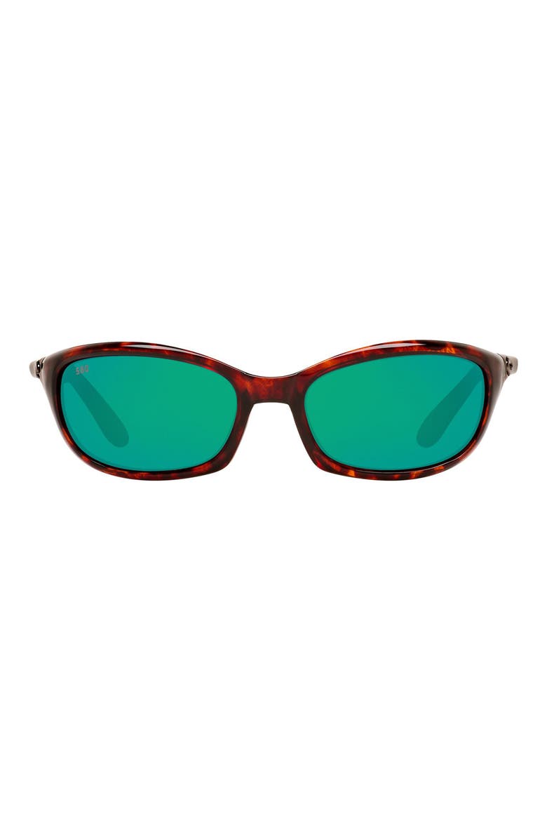 61mm Polarized Oval Suglasses, Main, color, LITE TORTOISE