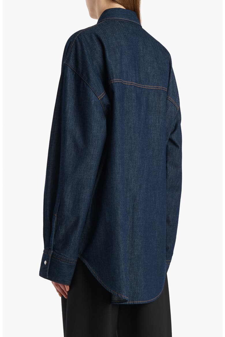 Christensen Oversize Denim Snap-Up Shirt, Alternate, color, BENSON